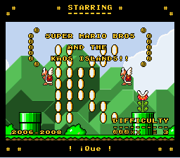Super Mario Bros and the Kaos Islands Title Screen